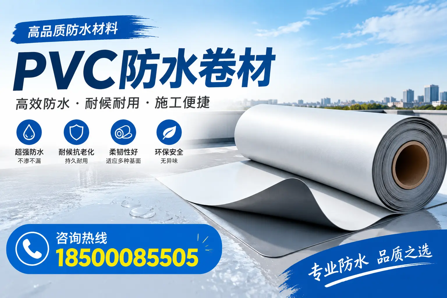 如何在福州选择合适的pvc防水卷材